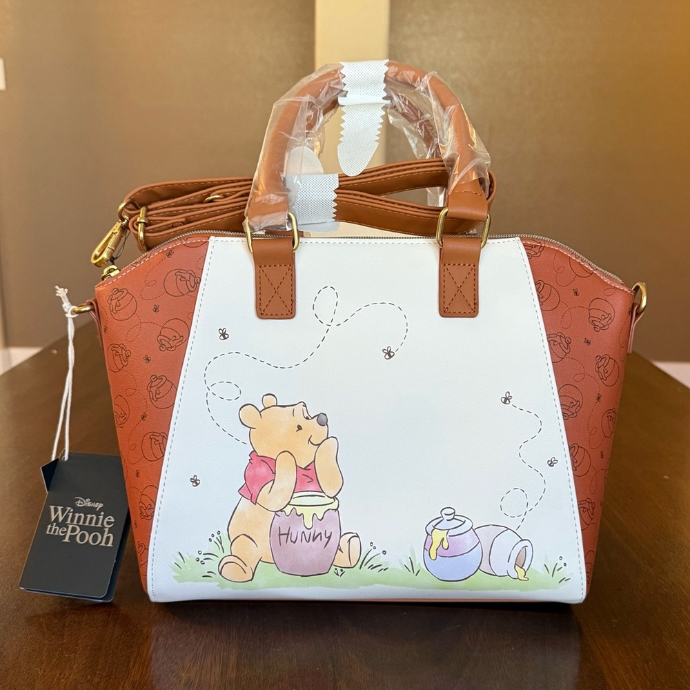 NWT Loungefly Disney Winnie The Pooh Hunny Satchel Bag